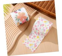 Yardenfun 2 Rolls Floral Printed Toilet Paper Decorative Patterned Tissue Soft Skin-Friendly for Home Office Travel Standard Colored Quilted Compatible