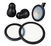 Yardenfun 2 Sets Stethoscope Replacement PVC Ear Tips for Hospital Clinic Use Soft Earbud Accessories with Color Variety to Protect Ears from Cold Metal