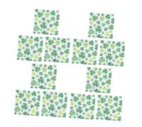 Yardenfun 20 Pcs Green Shamrocks Paper Napkins St Patrick’S Day Party Serviettes for Wedding Dinner Kitchen Tableware Supplies