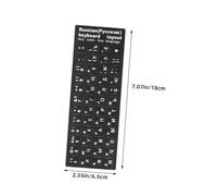 Yardenfun 20 Sheets Russian English Keyboard Stickers Matte Finish Replacement Keyboard Alphabet Decals for Laptop Notebook Desktop Easy Application High Visibility Enhanced Tactile Feedback