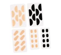 Yardenfun 20 Sheets Soft EVA Sponge Nose Pads for Glasses Self-Adhesive Anti-Skid Cushions Compatible with Plastic Metal Frames Comfortable Nose Cushions for Adults and Skin Tone and Black