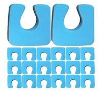 Yardenfun 200pcs Disposable Eva Foam Toe Separators for Pedicure and Nail Art Comfortable Soft Surface Toe Dividers in Blue Reduces Risk of Crosscontamination and Office Use