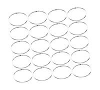 Yardenfun 200pcs Hanging Wire Cable Ties of Metal Wire Ties for Pipe Fastening Heavy Duty Cable Machinery Binding Silver