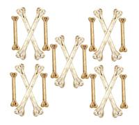 Yardenfun 20pcs Artificial Fake Bones for Halloween DIY Decorations Wear Resistant Bone Charms for Stringing Realistic