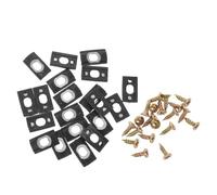 Yardenfun 20pcs Casement Window Opening Limiter: Anti-Collision Positioning Block Sliding Limiter - Door Window Stopper Opening Restrictor Reducing Overopening, 0.8x0.4x0.2"