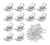 Yardenfun 20pcs Decorative Lockable Box Latch Made of Iron a Four-Hole Design Featuring Versatile Hardware and Enhanced Security Suitable for Jewelry Boxes for Home Use