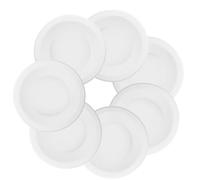 Yardenfun 20pcs Disposable Multi-function White Paper Pet Food Bowl with Unique Shape and Smooth Surface, Convenient Cat Feeding Dish for Home Use, Contemporary Design Pet Feeding Bowl