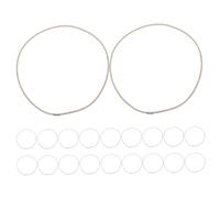 Yardenfun 20pcs Elastic Bands Replacement for Microphone Shock Mount Rubber Rings Flexible Height Adjustable Clamp Clips Compatible with Condenser Mics for Podcast Music Gaming Recording