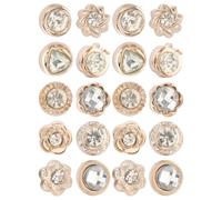 Yardenfun 20pcs Elegant Broach Pin for Women Magnetic Clip for Clothes Fixing, Pearl Brooch Pins Featuring Rhinestone Alloy Material, Resistant to Falling and Anti-exposure, for Dresses