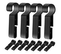 Yardenfun 20pcs Hard Hat Headlamp Clips Secure Helmet Light Holders Non-slip Helmet Clip Compatible for Outdoor Work Construction Camping Hiking