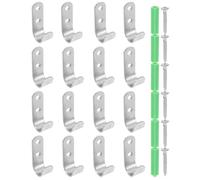 Yardenfun 20pcs Heavy Duty Tarp Hooks with Screws for Trailer and Garage Storage Metal J Hanger Fasteners for Securing Tarps Camping Garden Hose and Outdoor Equipment Organization