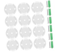 Yardenfun 20pcs Indoor Camera Mount Base Durable Plastic Round Pedestal for Webcam Enhanced Stability and Compact Design Quick and Easy Installation for Secure Indoor Use