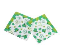 Yardenfun 20pcs Lucky Shamrock Paper Napkins Disposable Dinner Napkins for Patrick's Day Celebrations Irish Themed Parties Festive Kitchen Use Soft and Durable Design