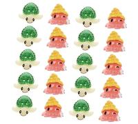 Yardenfun 20pcs Miniature Tortoise and Octopus Figures Desktop Animal Models for Garden Balcony and Fairy Micro Landscape Decoration Realistic Design for Miniature Scene Adornment