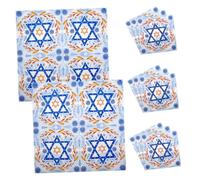 Yardenfun 20pcs Star of Festivity Disposable Hanukkah Napkins Soft Paper Tissue for Jewish Holiday Parties Celebrations Convenient Cleanup for Family Dinners Events