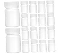 Yardenfun 20pcs Thickened Pill Bottles Portable Capsule Container with Secure Lids for Traveling and Home Storage Environmental Material Pill Organizer for Easy Access and Safe Medicine