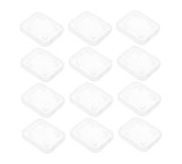 Yardenfun 20Pcs Transparent Memory Card Case Single Slot Organizer Small Portable Holder for Micro Cards Compact Lightweight Storage for Cameras
