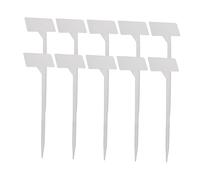 Yardenfun 20Pcs Type Plastic Plant Tags Garden Labels Nursery Plant Notes Strips White Durable Outdoor Markers for Pots Greenhouses and Gardens Easy Insert