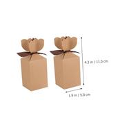 Yardenfun 20pcs Wedding Candy Box Cardboard Case Ribbon for Boxes for Cake Festival and Packaging Needs