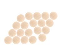 Yardenfun 24pcs Half Wooden Beads for Crafts, 30mm Unfinished Wooden Balls Bulk Set, DIY Jewelry Making and Wreath Craft Supplies for Hobbyists