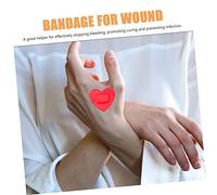 Yardenfun 24Pcs Heart Shaped Plasters for Injuries Protection Patches for Fingers Hands