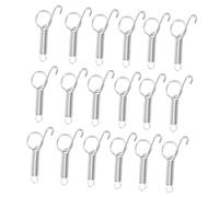 Yardenfun 24pcs Metal Spring Door Latch Hooks for Large Pet Cage Door Fixed Hook Spring Latch for Rabbit Dog Cat Bird Cage