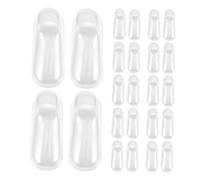 Yardenfun 25 Pairs Transparent Shoe Foot Mold Socks Feet Models Tools Shoes Display Stands Clear Pvc
