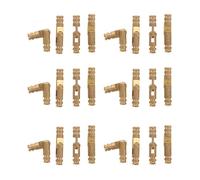 Yardenfun 25Pcs Brass Barrel Hinges 4X20Mm for Wooden Jewelry Boxes Concealed Round Cylinder Small Hinges Hidden Hardware for Cabinet Doors and Craft Use