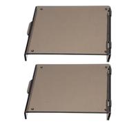 Yardenfun 2pcs 86-type Thermostat Panel Cover Black Switch Dust Protector for Central Air Conditioning Wall Switches Self-adhesive Ultra Thin and Socket Guard