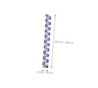 Yardenfun 2pcs Adhesive Reflective Water Level Indicator Stickers for Accurate Depth Measurement Boats with Clear Scale Markings and Easy Installation