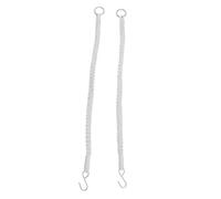 Yardenfun 2Pcs Adjustable Cotton Plant Hanging Rope Extender for Macrame Holders Rustic Beige for Indoor Outdoor Flower Pots Porch Balcony Decor Stable Support for Baskets and Lanterns