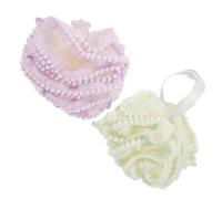 Yardenfun 2Pcs Bath Balls Soft Exfoliating Shower Scrubber for Men and Women Bath Cleaning Scrubbers with Rich Gentle Body Dirt Removal for Smooth Skin at Home and Travel