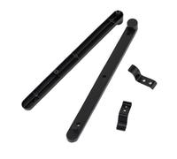 Yardenfun 2pcs Black Cabinet Hidden Door Track Side Mount Flip-Up Door Rail for Kitchen Cabinets Bookcases and Shoe Storage