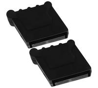 Yardenfun 2pcs Black Thickened Rubber Ladder Feet Covers 30x70mm Non-Slip Protective Pads for Aluminum Household Step Ladders, Noise-Reducing Anti-Wear Replacement Accessories for Indoor and