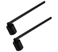 Yardenfun 2pcs Candle Put Out Tool Stainless Steel Candle Extinguisher with Vintage Style Flame Snuffer Tool for Festival and Wedding Home Accessory to Prevent Wax Spray and Accentuate Your