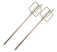 Yardenfun 2pcs Cement Mixing Rods Electric Drill Stirring Sticks for Paint Epoxy and Mixer Drill Attachment for and Construction Use