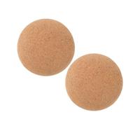 Yardenfun 2pcs Cork Yoga Massage Balls 6cm Diameter Softwood Muscle Roller for Back, Neck Feet Fascia Relief, Multipurpose Massage Tools for Fitness
