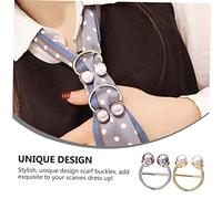 Yardenfun 2pcs Corner Scarf Button Scarf Buckles Shirts Knot Fixing Clothes Hemline Clothes Accessories