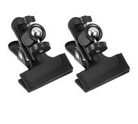 Yardenfun 2PCS Desk Clip Clamp Aluminum Alloy Mount for Webcam Ring Light Versatile Clamp Holder for Photography Accessories Easy to Install Durable and Practical