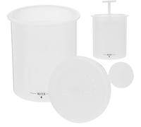 Yardenfun 2pcs Face Foam Maker Cups White Plastic Portable Facial Cleanser Bubble Maker with Rich Foams for Daily Skincare