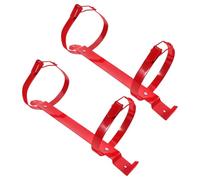 Yardenfun 2pcs Fire Extinguisher Wall Brackets Heavy Duty Iron Mounts with Universal Compatibility and Secure Support for Fire Extinguishers, for Commercial Venues and Garage Use