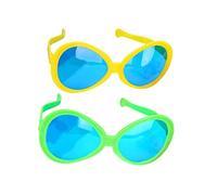 Yardenfun 2Pcs Funny Party Sunglasses Oversized Colorful Dress Up Props for Festivals and Holidays Durable Plastic Party Sunglasses for Memorable Celebrations Random Color Random Color