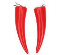 Yardenfun 2pcs Halloween Costume Props Pointed Horn Evil Ear Hairpin for Women Funny Realistic Comfortable for Cosplay Parties