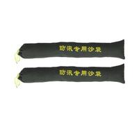 Yardenfun 2pcs Heavy Duty Long Canvas Flood Protection Sandbags 20x120cm Reusable Water Retaining Strip Bags for Outdoor Flood Barrier and Hurricane Defense