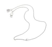 Yardenfun 2Pcs House Pendant Key Necklaces Zine Alloy Sweater Chains Decorative Adornments Housewarming and Home Celebration