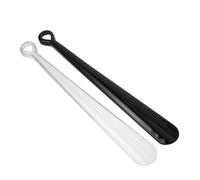 Yardenfun 2pcs Long Shoe Horn with Slip Handle and Ergonomic Design for Easy Shoe Dressing Portable Boot Horn for Sneakers Boots Disability Aid and Elderly Assistance Tool