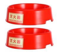 Yardenfun 2PCS Luminous Fire Extinguisher Base Stand Support Bracket with Fluorescent Plastic for Indoor Outdoor Safety Equipment Easy Installation Weather Resistant Organizer for Public