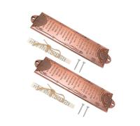 Yardenfun 2pcs Mezuzah with Scroll for Front Door Alloy Religious Door Adornment Bless This House Plaque for Jewish and Catholic Holiday Traditions Weather Resistant Home Blessing Decor