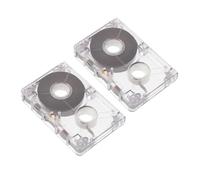 Yardenfun 2pcs Mini Blank Cassette Tapes for Recording Blank Tapes for Audio for Interview Machines Music Speech and Language Learning