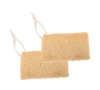 Yardenfun 2pcs Natural Loofah Dish Washing Sponges Lightweight Kitchen Cleaning Scrubbers Multipurpose Breathable Absorbent Bowl and Surface Washers for Efficient Kitchen Supplies